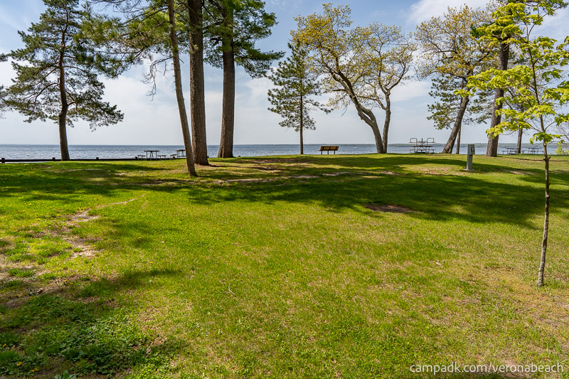 Campsite Photo of Site 9 at Verona Beach State Park, New York - Looking at Site from Part Way In