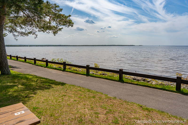 Campsite Photo of Site 9 at Verona Beach State Park, New York - Shoreline and View