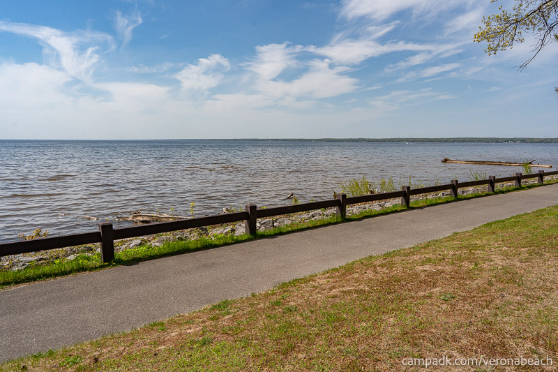 Campsite Photo of Site 9 at Verona Beach State Park, New York - Shoreline and View