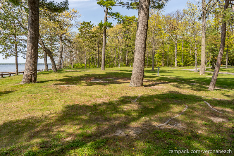 Campsite Photo of Site 9 at Verona Beach State Park, New York - Cross Site View