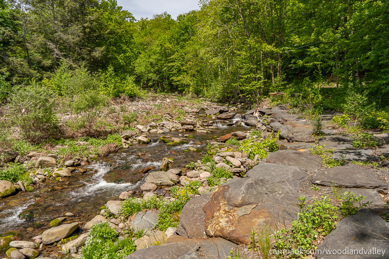 Campsite Photo of Site 6 at Woodland Valley Campground, New York - Shoreline