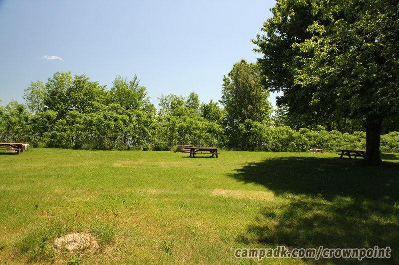 Campsite Photo of Site C15 at Crown Point Campground, New York - Looking at Site from Road
