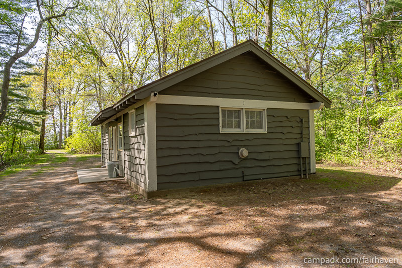 Campsite Photo of Site 1 at Fair Haven Beach State Park, New York - Cross Site View