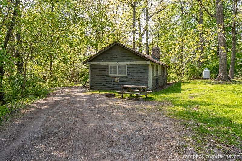 Campsite Photo of Site 2 at Fair Haven Beach State Park, New York - Cross Site View