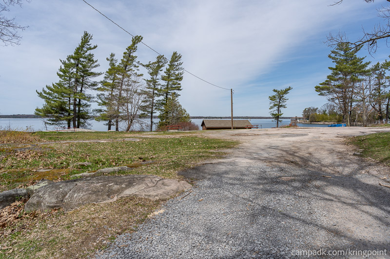 Campsite Photo of Site 73 at Kring Point State Park, New York - Looking at Site from Road