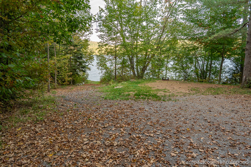 Campsite Photo of Site 27R at Lincoln Pond Campground, New York - Looking at Site from Road