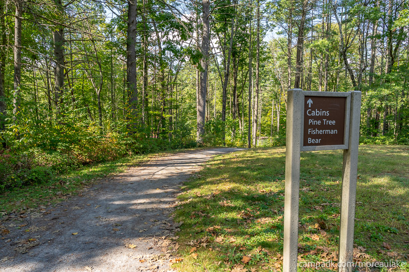 Campsite Photo of Site 2 at Moreau Lake State Park, New York - Looking at Site from Road