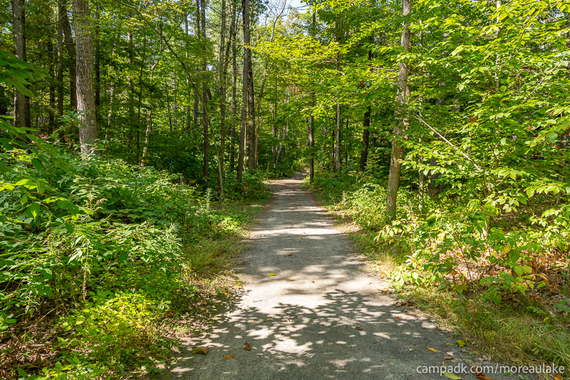 Campsite Photo of Site 4 at Moreau Lake State Park, New York - Looking at Site from Part Way In