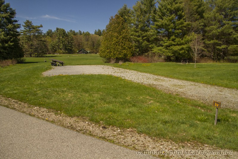 Campsite Photo of Site 30 at Scaroon Manor Campground, New York - Looking at Site from Road