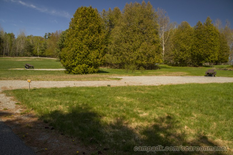 Campsite Photo of Site 40 at Scaroon Manor Campground, New York - Looking at Site from Road