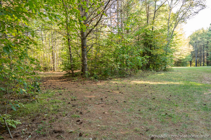 Campsite Photo of Site C6 at Scaroon Manor Campground, New York - Looking at Site from Part Way In