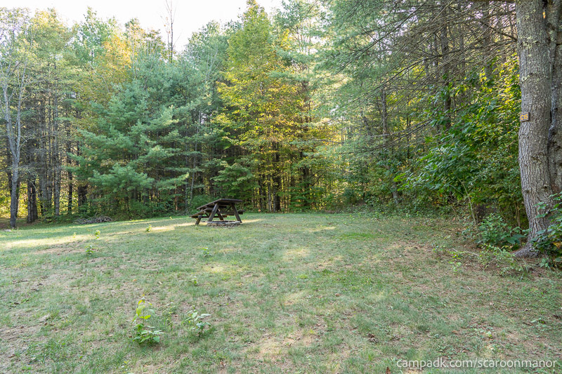 Campsite Photo of Site C15 at Scaroon Manor Campground, New York - Looking at Site from Part Way In