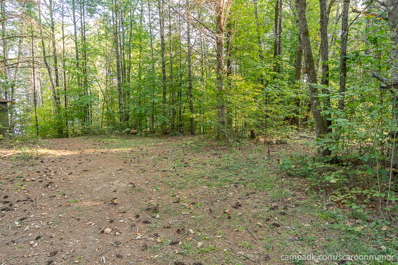 Campsite Photo of Site C12 at Scaroon Manor Campground, New York - Looking at Site from Part Way In