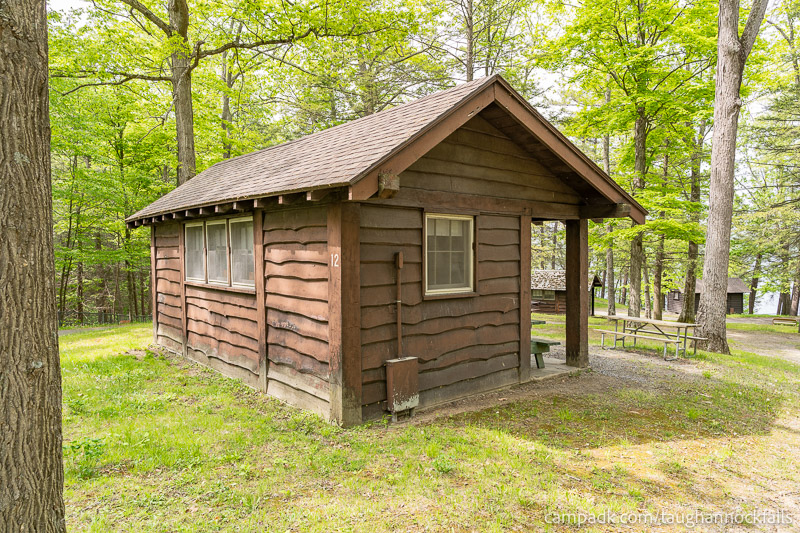 Campsite Photo of Site 12 at Taughannock Falls State Park, New York - Cross Site View