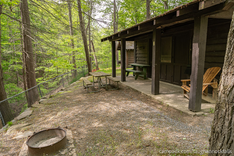 Campsite Photo of Site 8 at Taughannock Falls State Park, New York - Cross Site View