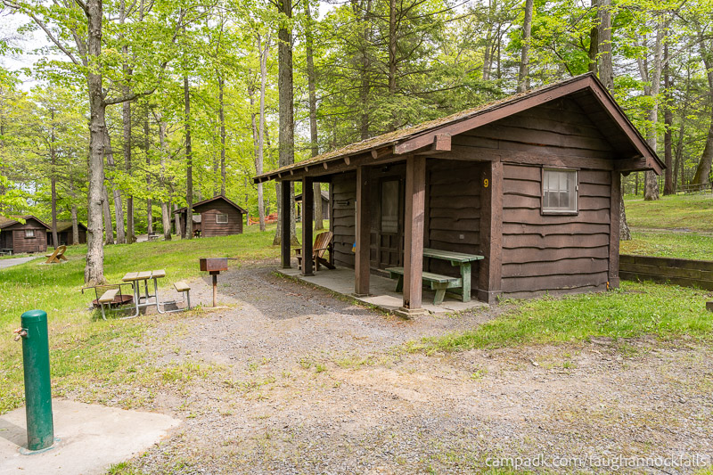 Campsite Photo of Site 9 at Taughannock Falls State Park, New York - Cross Site View
