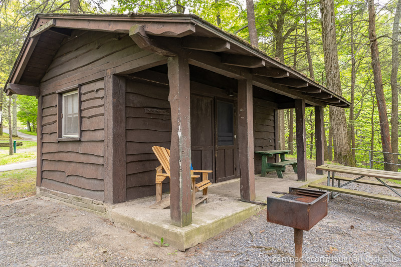 Campsite Photo of Site 6 at Taughannock Falls State Park, New York - Cross Site View