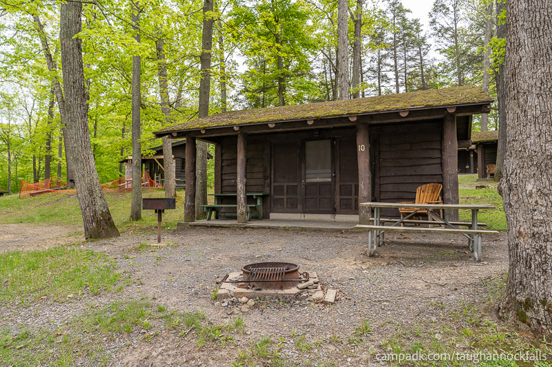 Campsite Photo of Site 10 at Taughannock Falls State Park, New York - Cross Site View